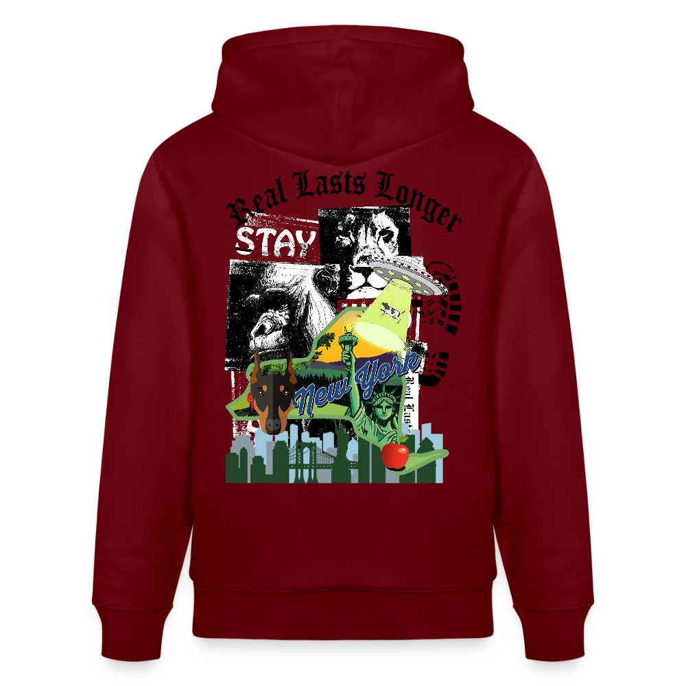 Heavyweight Concrete Liberty Hoodie - burgundy