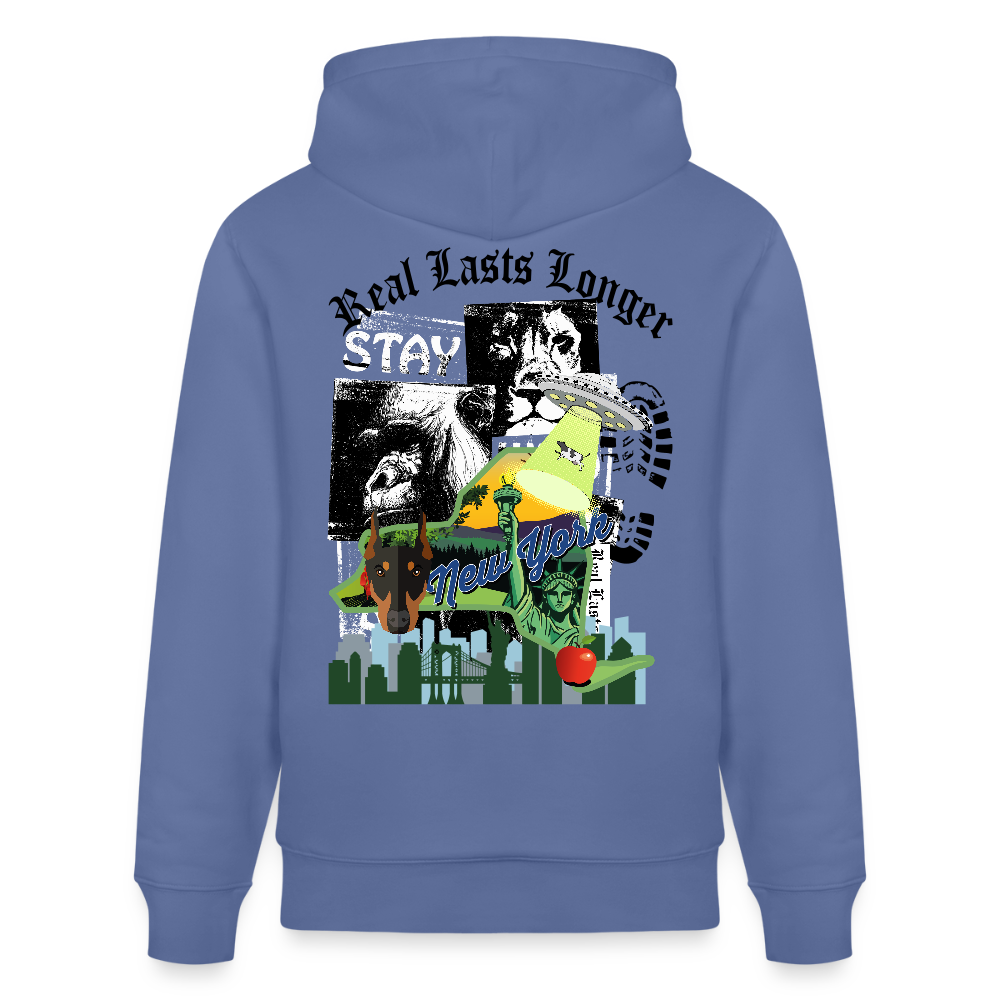 Heavyweight Concrete Liberty Hoodie - bright blue