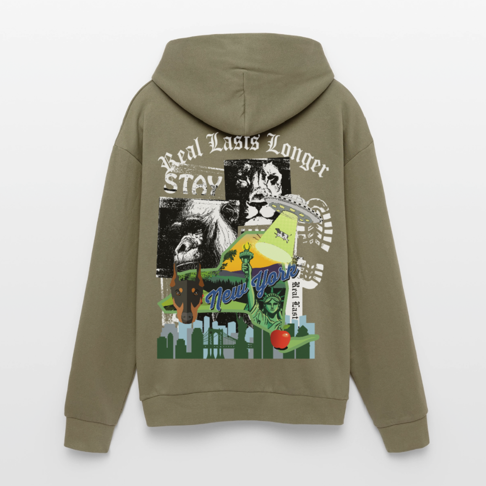 Heavyweight Concrete Liberty Hoodie - olive