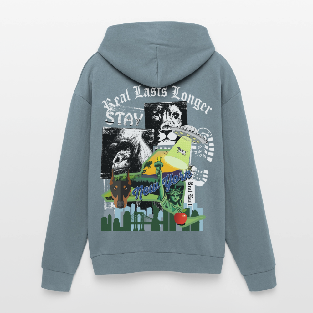 Heavyweight Concrete Liberty Hoodie - stone blue