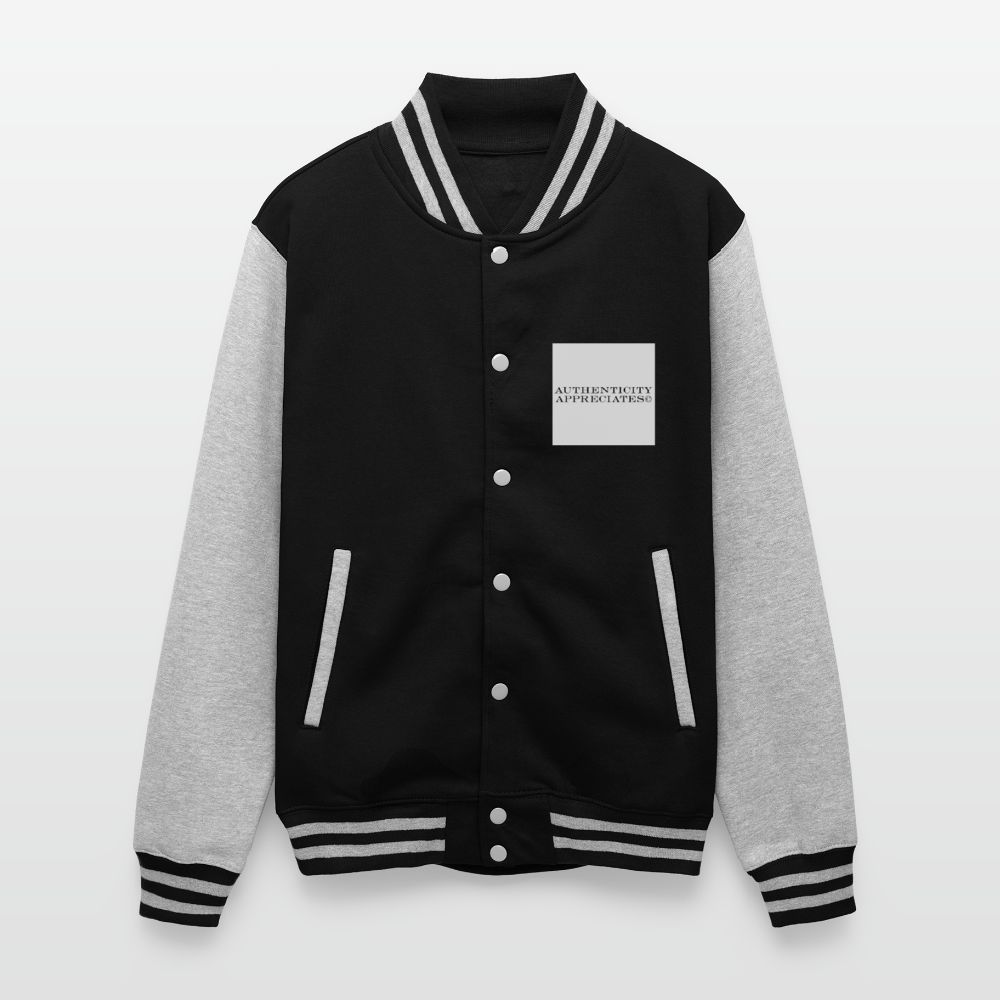 Lord Gully Varsity Jacket - black/heather grey