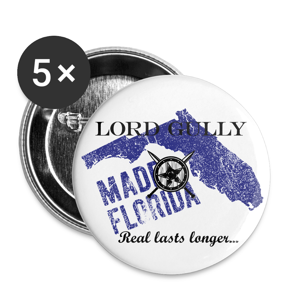 Lord Gully Button 2.2'' - white