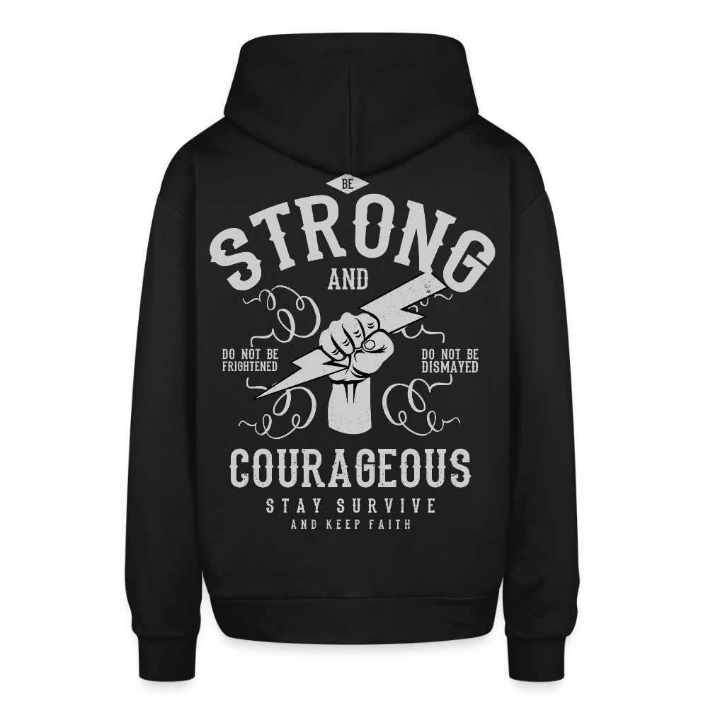 Oversized Joshua 1:9 Sweatshirt - black