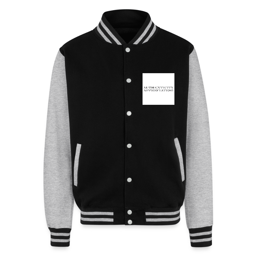Lord Gully Varsity Jacket - black/heather grey