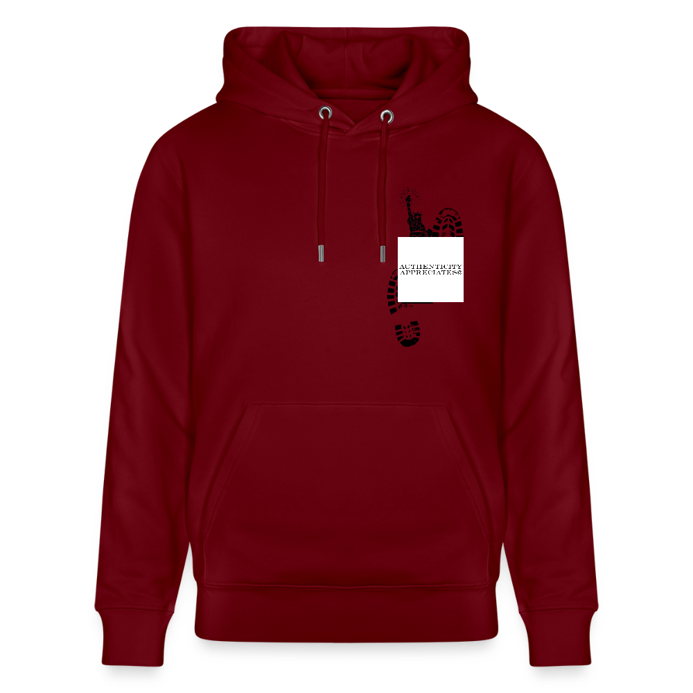 Heavyweight Concrete Liberty Hoodie - burgundy