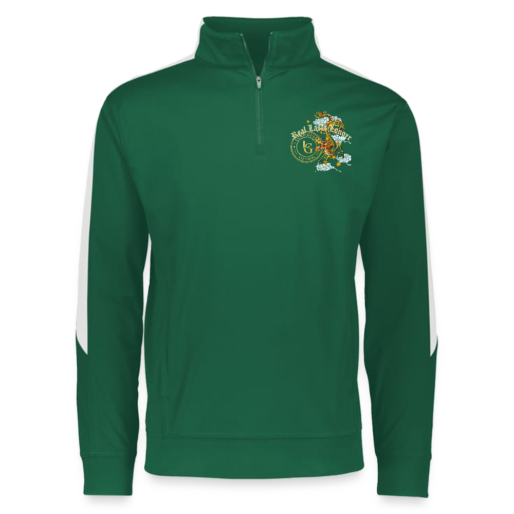 Cosmic Dynasty Quarter Zip - dark green/white