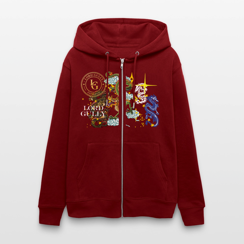 Cosmic Dynasty Hoodie - burgundy