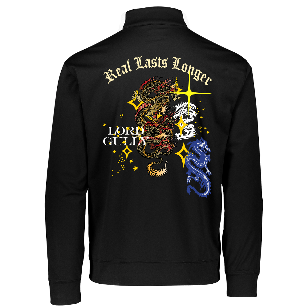 Cosmic Dynasty Quarter Zip - black/white