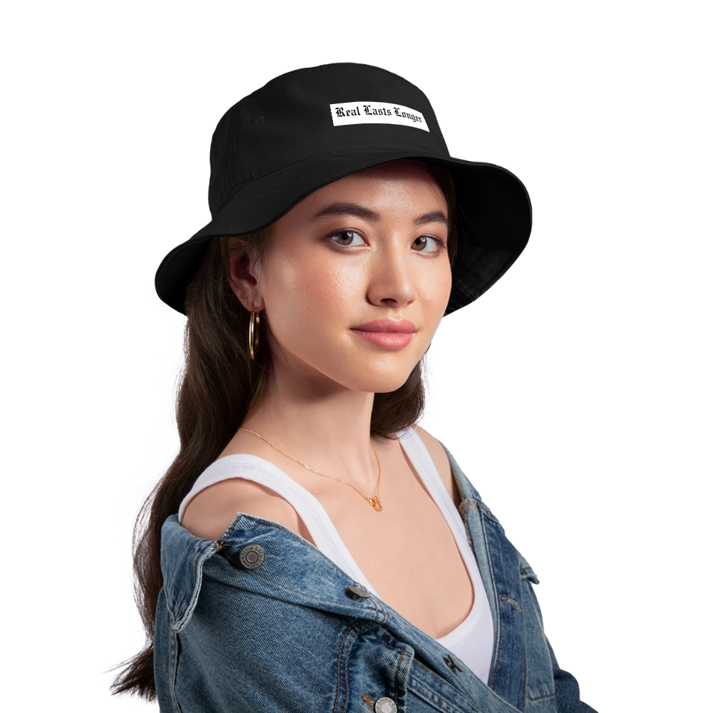 Real Lasts Bucket Hat - black