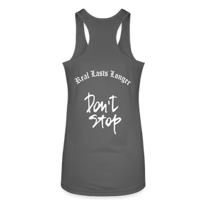 Women’s Performance Racerback Tank Top - charcoal