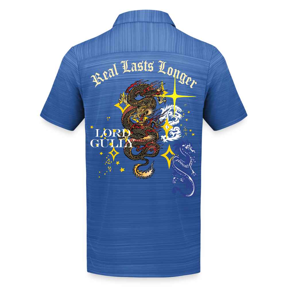 Real Lasts Dragon Pursuit Polo - royal blue