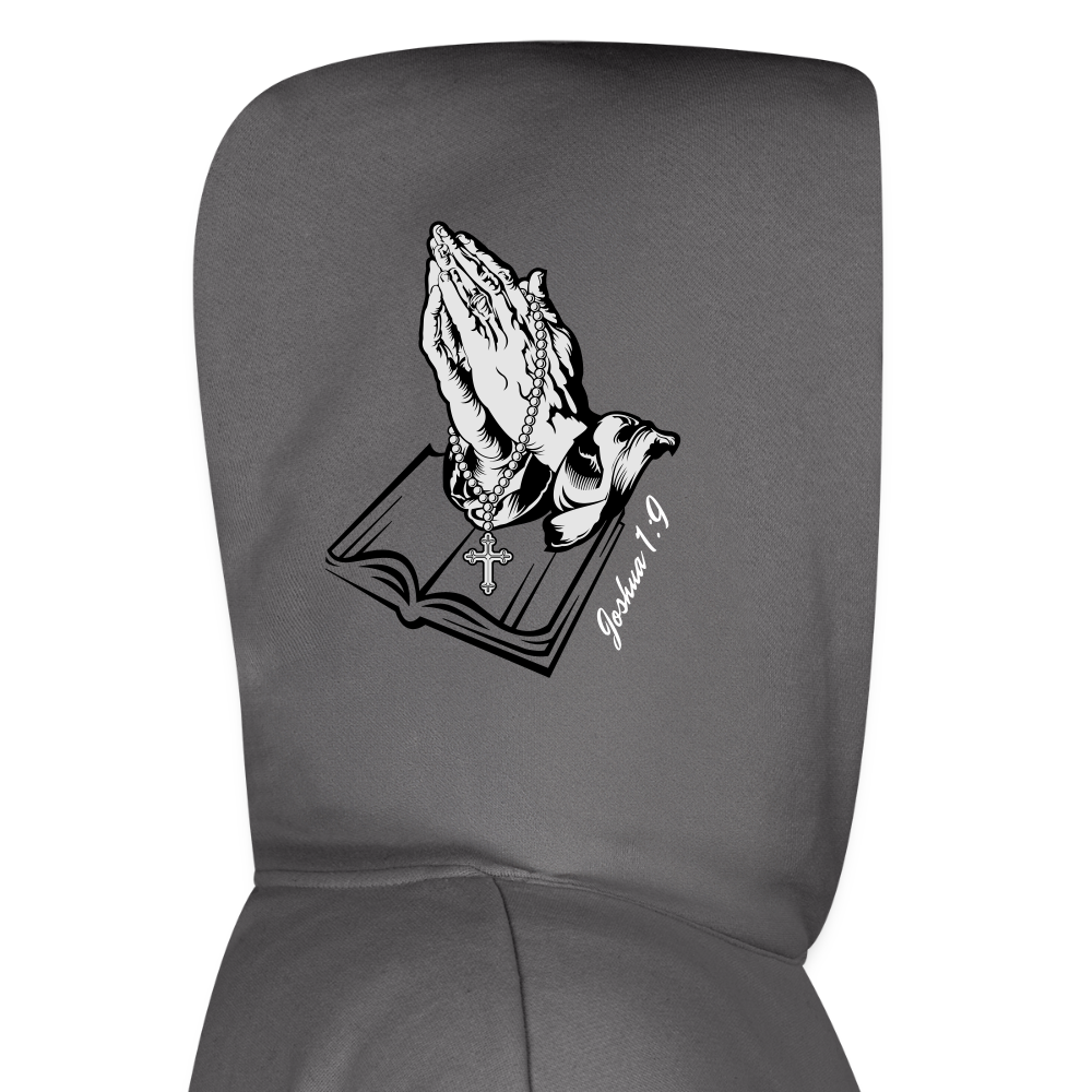 Oversized Joshua 1:9 Sweatshirt - graphite gray