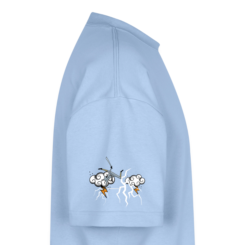 Ninjutsu Short Sleeve Sweatshirt - powder blue