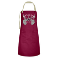 Artisan Apron - burgundy/khaki