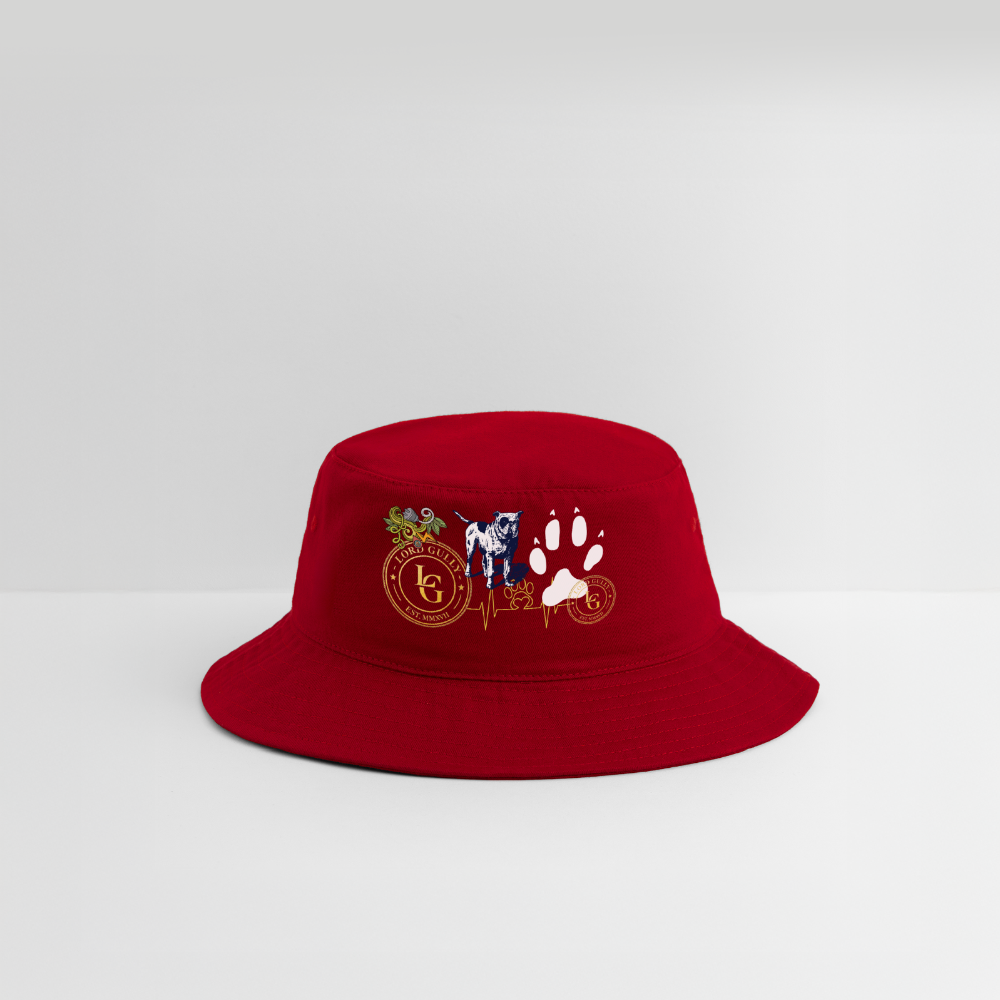 Dog Lovers Bucket Hat - red