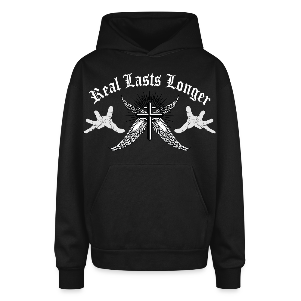 Oversized Joshua 1:9 Sweatshirt - black