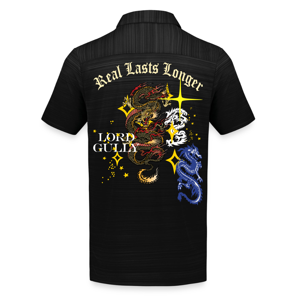Real Lasts Dragon Pursuit Polo - black