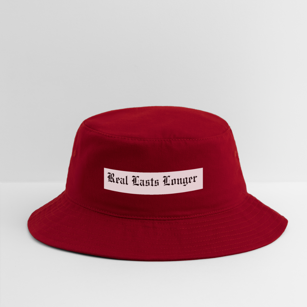 Real Lasts Bucket Hat - red