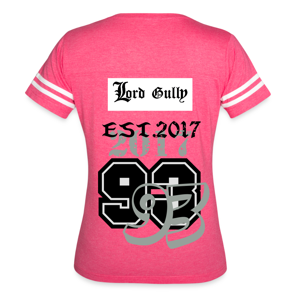Women’s Vintage Sport T-Shirt - vintage pink/white