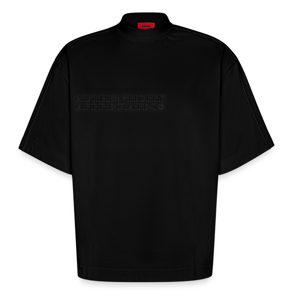 Oversized Boxy T-Shirt - SOLID BLACK