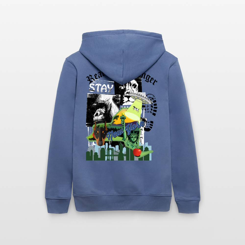 Heavyweight Concrete Liberty Hoodie - bright blue