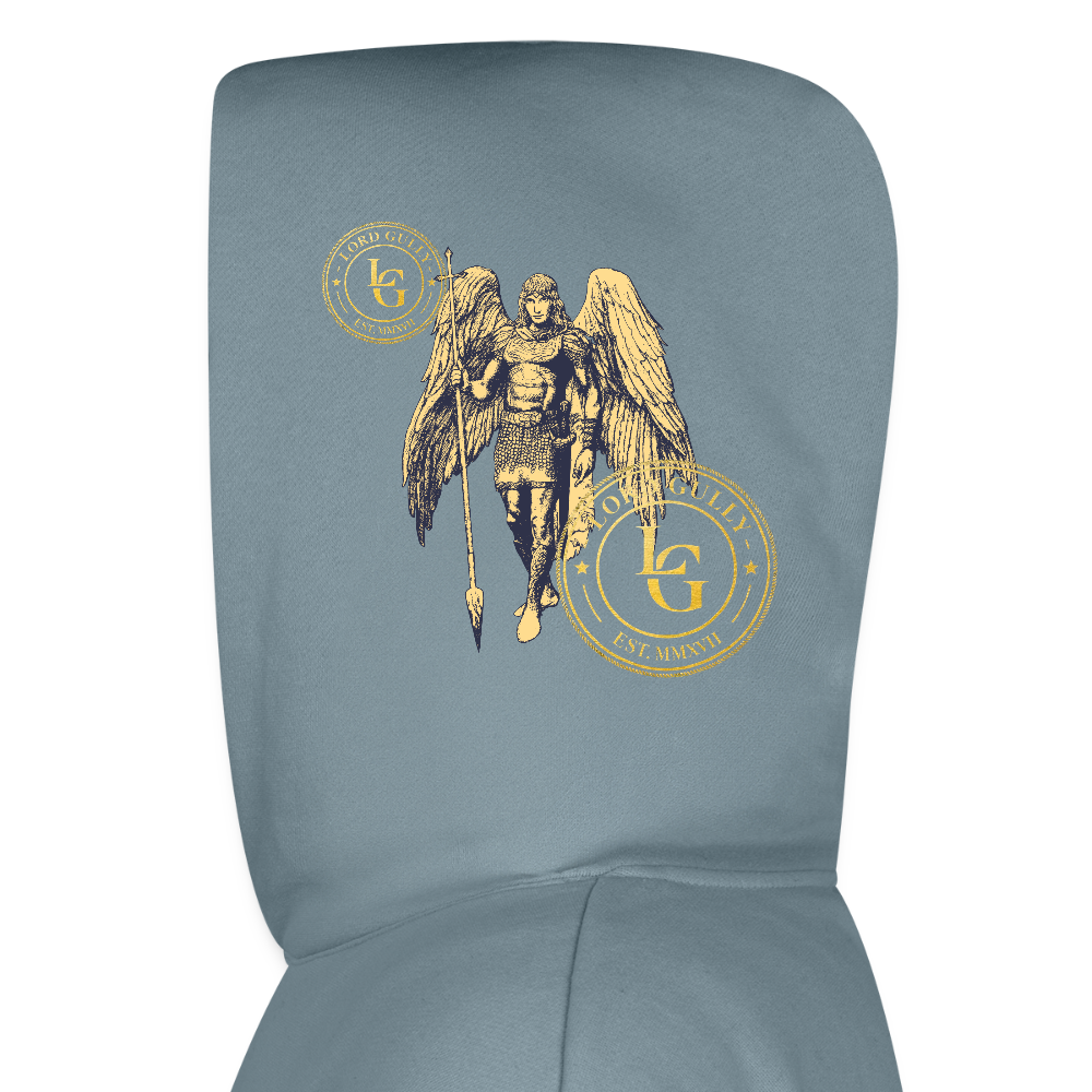 Oversized Joshua 1:9 Sweatshirt - stone blue