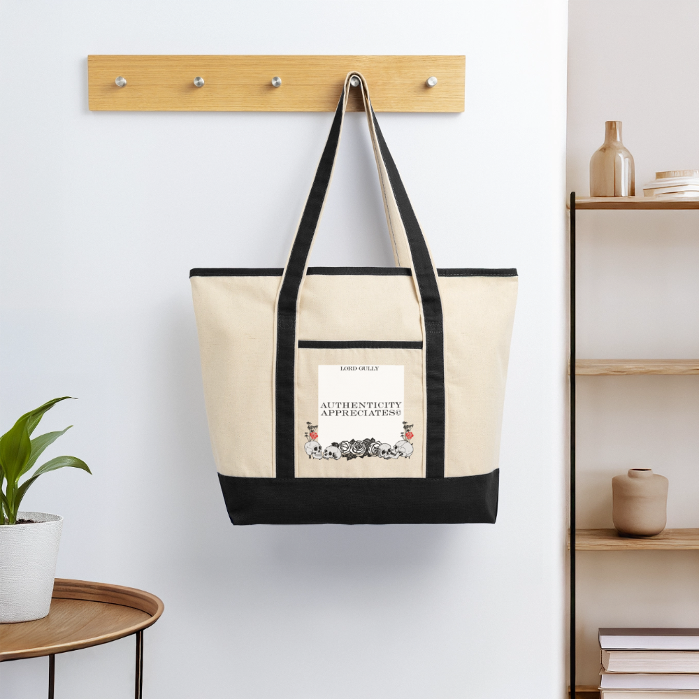 Lord Gully Deluxe Tote - Natural/Black