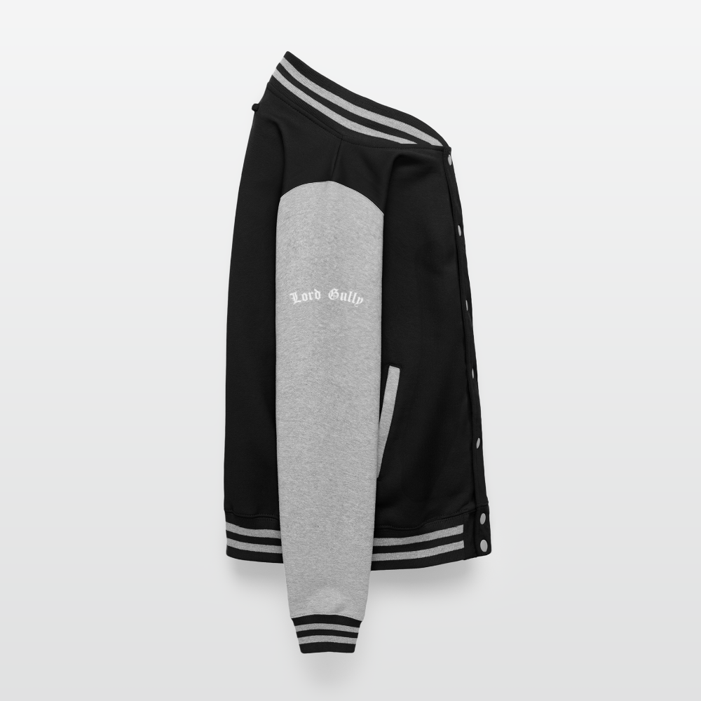 Lord Gully Varsity Jacket - black/heather grey