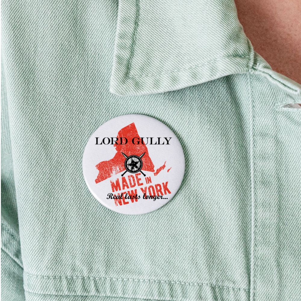 Lord Gully Button 2.2'' - white