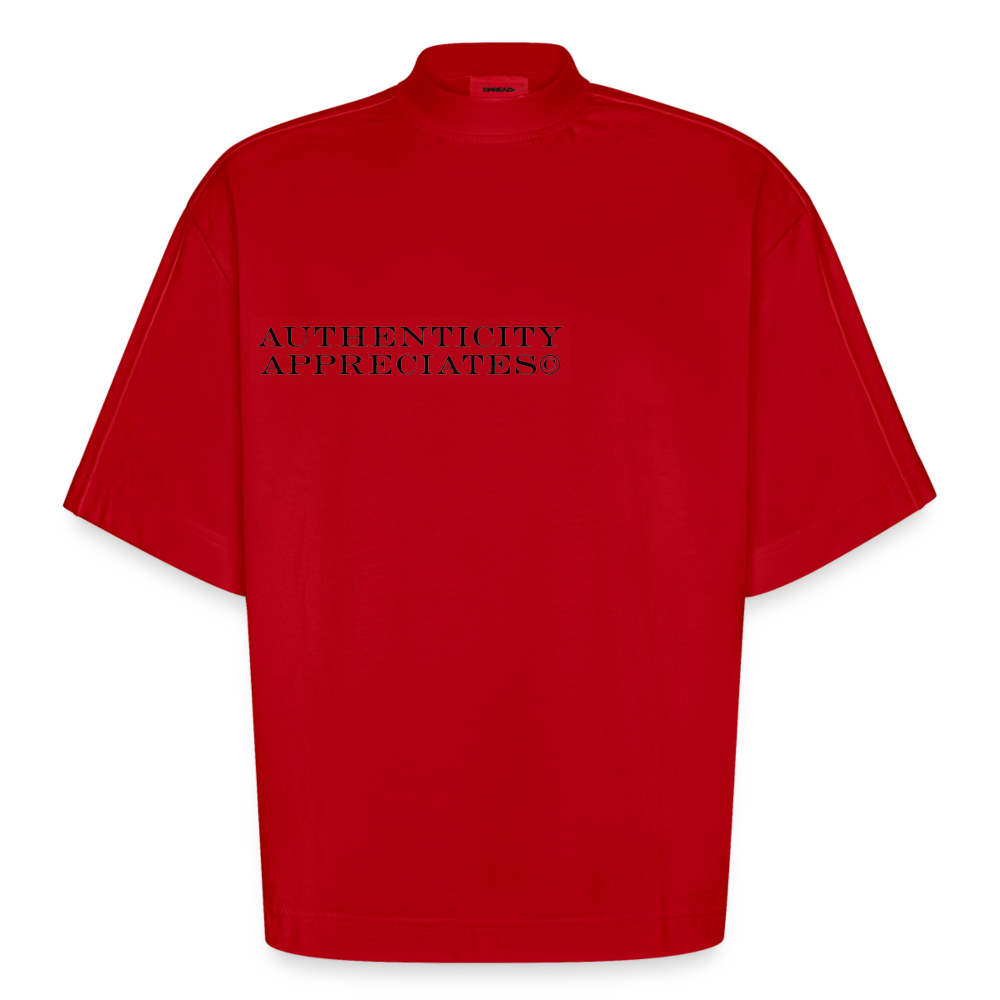 Oversized Boxy T-Shirt - red
