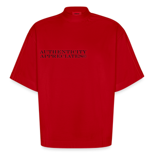 Oversized Boxy T-Shirt - red