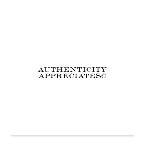 AS2 Poster 24x24 - white