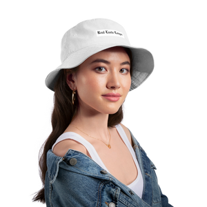 Real Lasts Bucket Hat - white