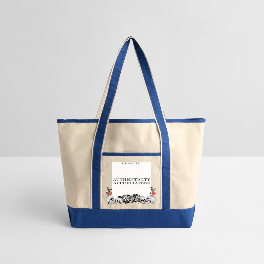 Lord Gully Deluxe Tote - natural/royal