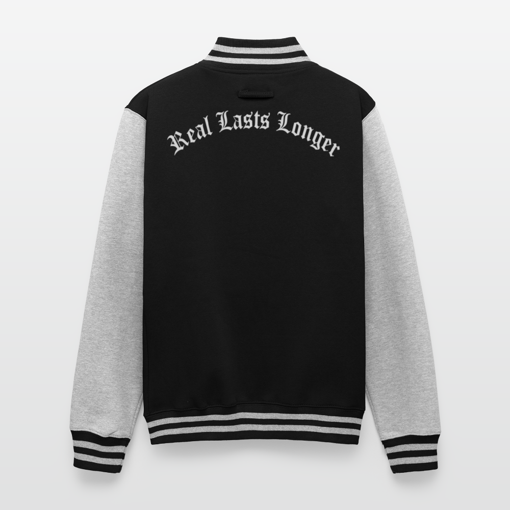 Lord Gully Varsity Jacket - black/heather grey