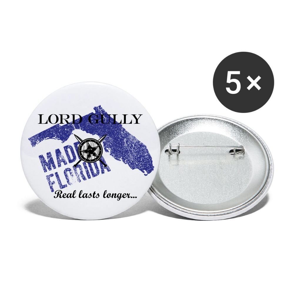 Lord Gully Button 2.2'' - white