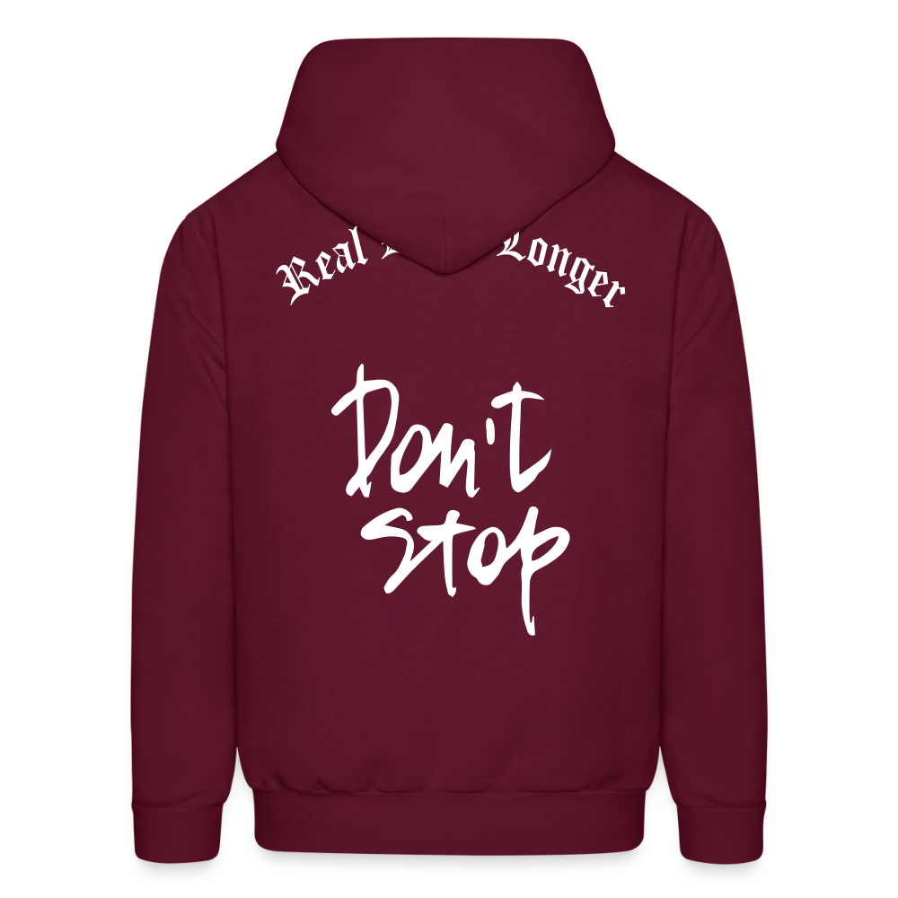 Men's Over-sized Hoodie - burgundy