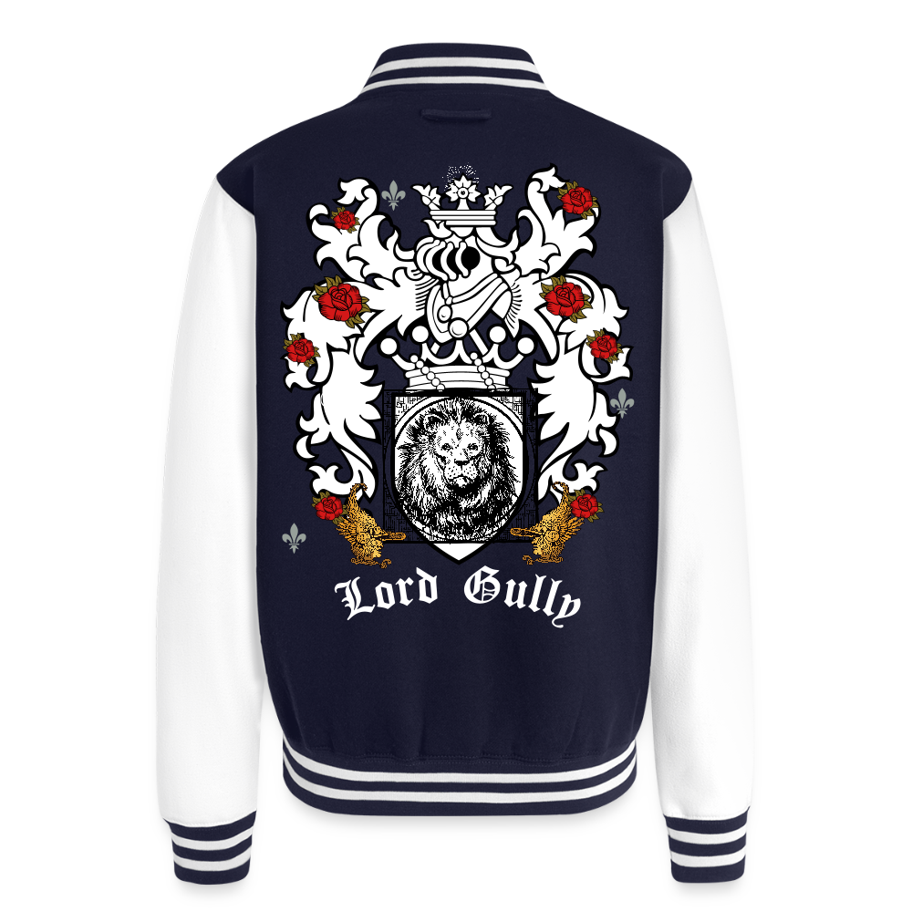 Lord Gully Varsity Jacket - navy/white