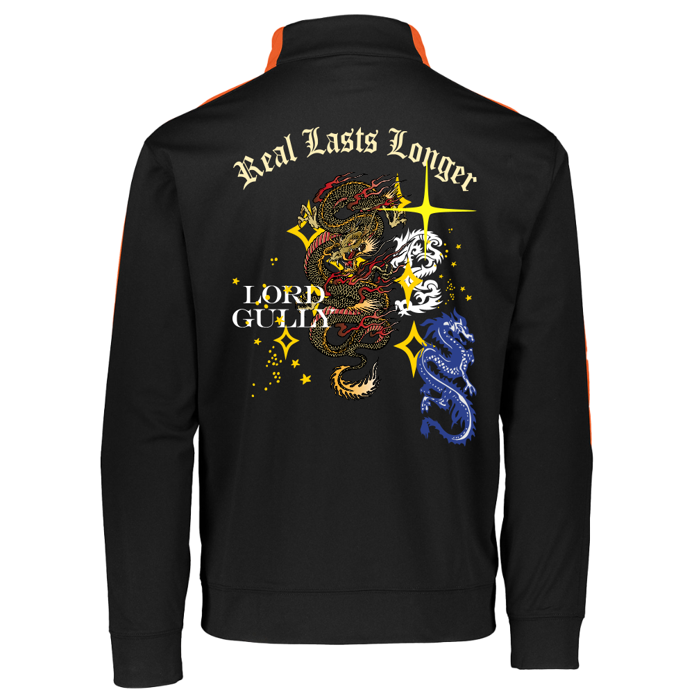 Cosmic Dynasty Quarter Zip - black/orange