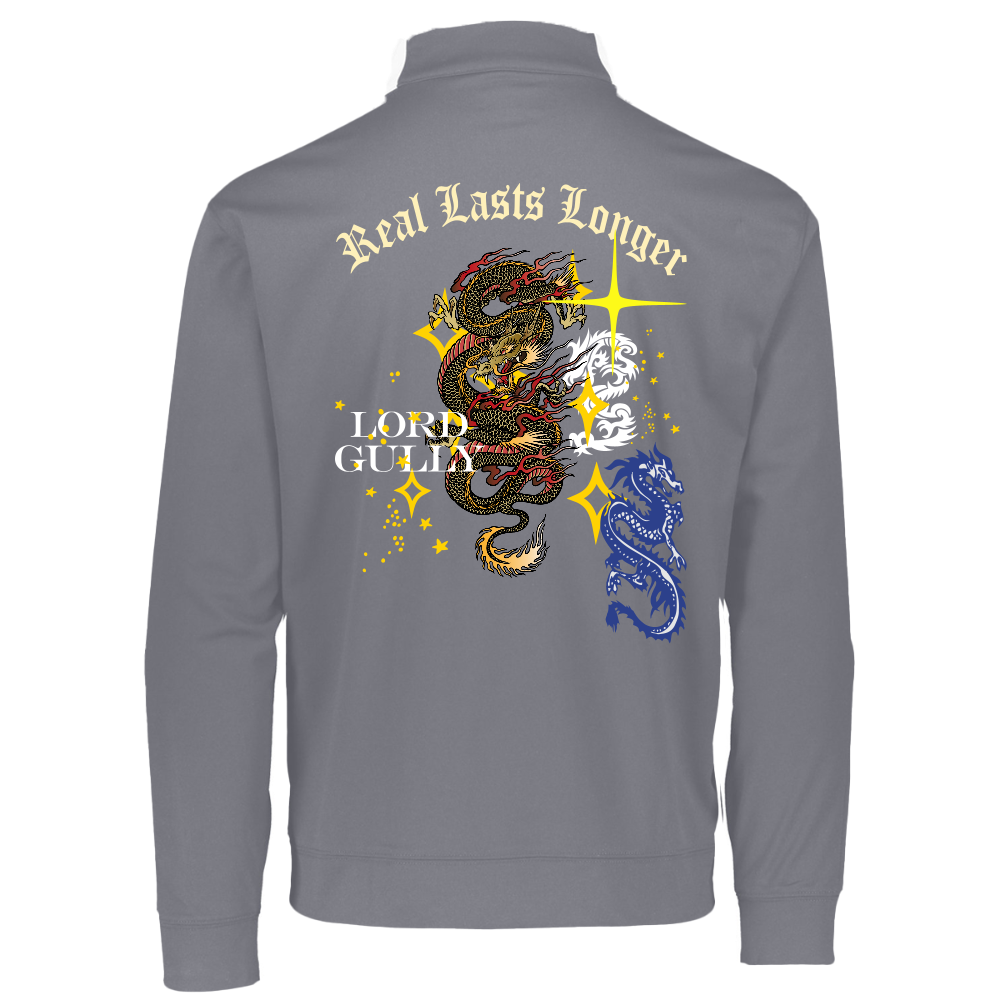 Cosmic Dynasty Quarter Zip - graphite/white