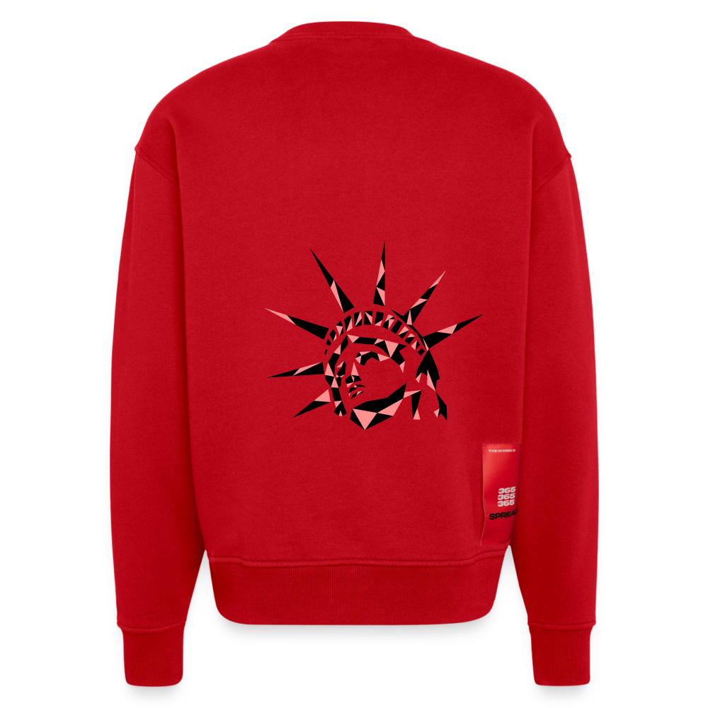 Heavyweight Organic Crew Neck - red