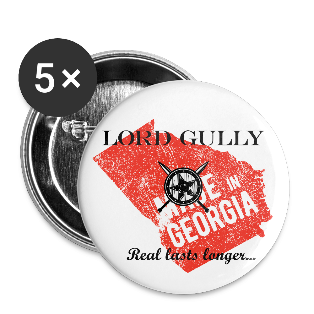 Lord Gully Button 2.2'' - white