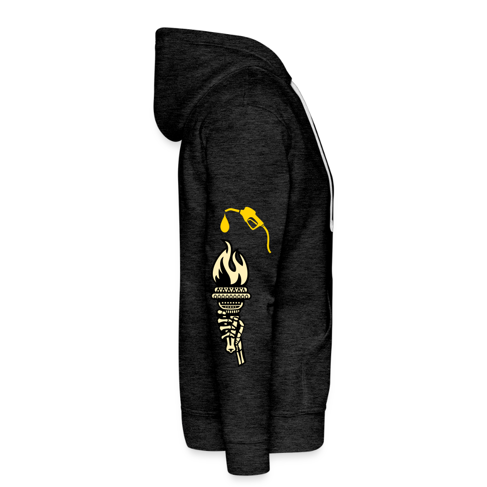 Wings Premium Hoodie - charcoal grey