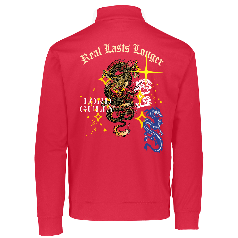 Cosmic Dynasty Quarter Zip - red/white