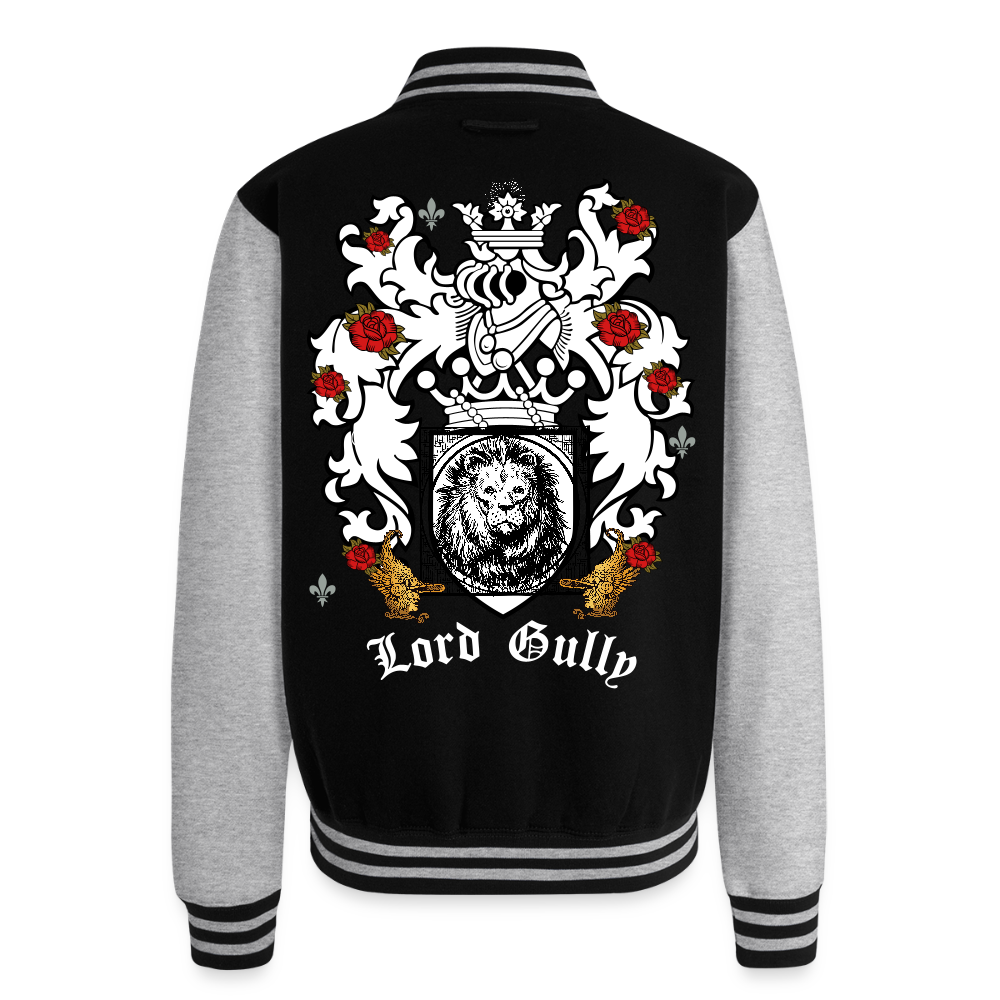 Lord Gully Varsity Jacket - black/heather grey