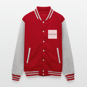Lord Gully Varsity Jacket - red/heather grey