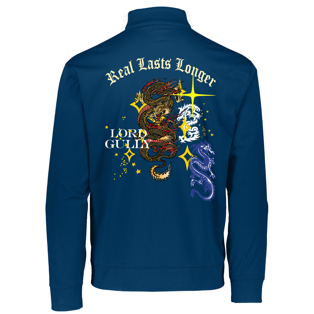 Cosmic Dynasty Quarter Zip - navy/white