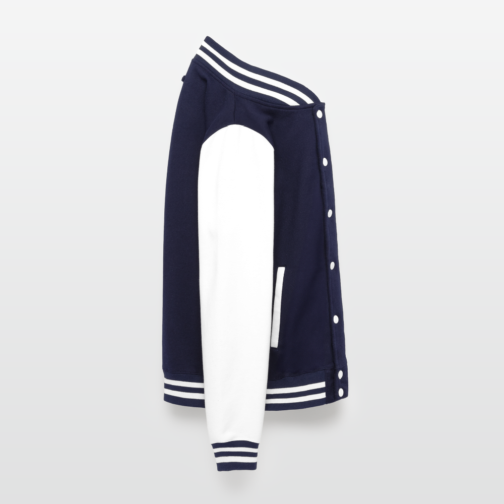 Lord Gully Varsity Jacket - navy/white