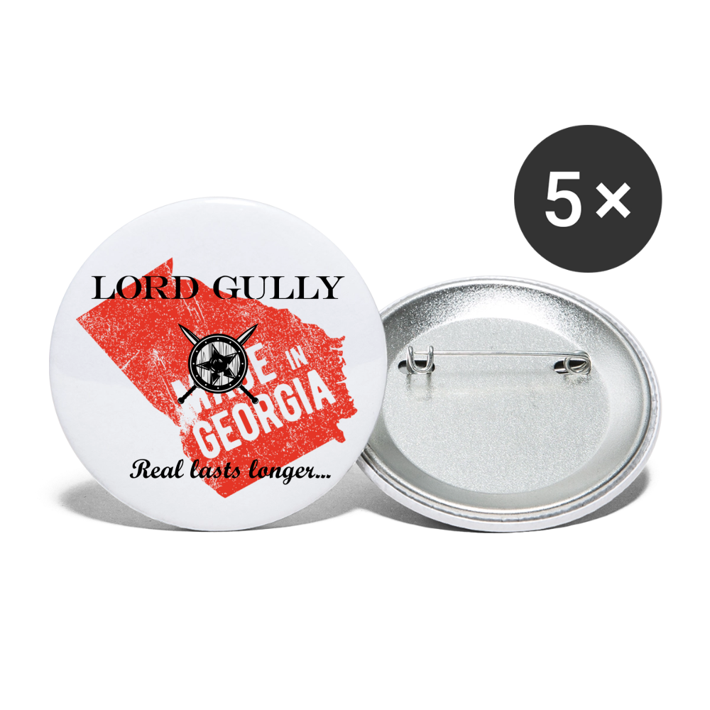 Lord Gully Button 2.2'' - white