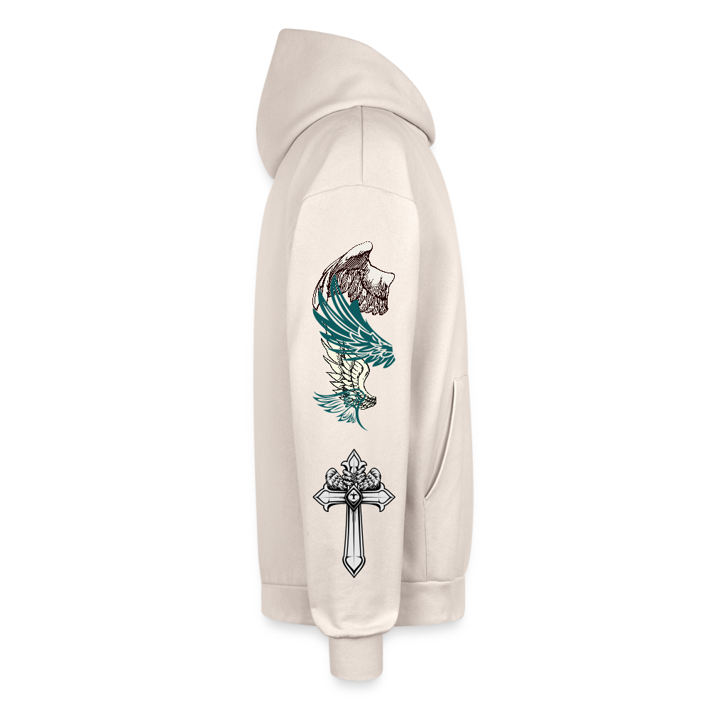 Oversized Joshua 1:9 Sweatshirt - Sand